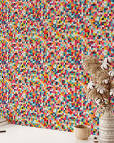 Bright Color Squares Wallpaper